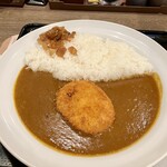 マイカリー食堂 - プレーンカレー530円、無料コロッケ