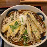 Soba Dokoro Kifuu - (冷)なす天そば(大盛そば)