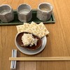 Sake-Bar TABLE TSUKI - 飲み比べ3種と帆立のクリームチーズ和え