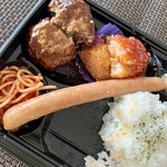 TAIRAYA - こだわりハンバーグとポークフランク弁当645円