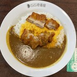 CoCo Ichibanya Kura Shiki Oki Ten - ポークカレー+パリパリチキン+スクランブルエッグ+ご飯400g ¥1226内