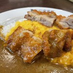 CoCo Ichibanya Kura Shiki Oki Ten - ポークカレー+パリパリチキン+スクランブルエッグ+ご飯400g ¥1226内