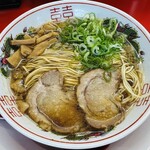 Chuka Soba Fujii Noda Hanshin Ten - 中華そば並麺かため、背脂多め