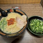 Ichiran Koga Sa Ten Kudari - 1.５倍麺ラーメン　追加ネギ