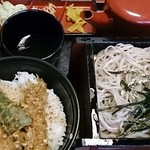 Jinya Yunokawa Ten - 天丼とお蕎麦の定食830円