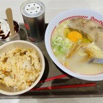 Sugakiya Ion Moru Tokoname Ten - 期間限定　復刻メニュー　生卵入り特製ラーメン　20年ぶりだな