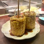 Hakata Kushiyaki Yasai Maki Kobo Shibuya Miyamasuzaka no Goryon San - から揚げとうもろこし