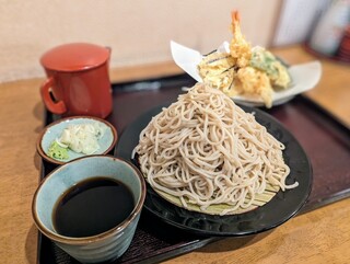 Seibee - 蕎麦中盛、野菜天、海老天