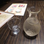 柏一茶庵 - 冷酒　桂月　瓶の最後なので量が少し少ないため割引いてくれました