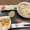 讃岐うどん処 合掌松屋 - 料理写真:温かいぶっかけと天ぷら