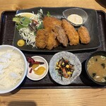 勝浦港 市場食堂 勝喰 - 料理写真:■ミックスフライ定食¥1,600