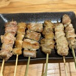 Yakitori Omoutsubo - オモウツボ盛り 6本盛り、1,120円