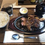 Steak Teishoku Matsugyu Hachioji Ten Hachioji Ten - トンテキ定食全景