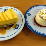 Muten Kura Zushi Tomakomai Ten - マンゴーレチーズケーキ　280円/プレミアムカスタードプリン　250円