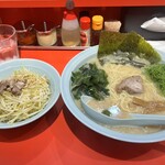 ニューラーメンショップ オリジン - ラーメン(中)  ネギ丼(並)