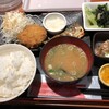 Mekiki no Ginji Takazoji Minamiguchi Ekimae Ten - 焼鯖と黒毛和牛メンチカツ定食(税込1,000円)