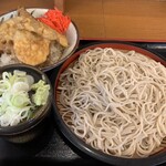 Soba Yoshi Kamiyachoten - 野菜天丼もりセット