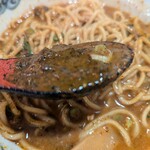 大阪 ラーメン研究所 - 黒七味さんはよく溶かしましょう！