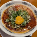 大阪 ラーメン研究所 - 辛玉２辛硬め大盛り