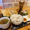 佐藤さんちのぎょうざ - 料理写真:まんぷくセット1250円（餃子10個、ご飯大、スープ、サラダ、ナムル、ドリンク）