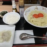 Tsukemen Senmon Ten Mita Seimenjo Daibashiti Tokyo Puraza Ten - たまごかけ麺、特製Aセット