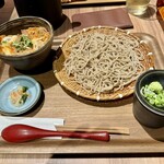 Soba Uehara - 豚バラと卵の他人丼と蕎麦のセット