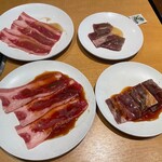 Yakiniku King Odawara Narita Ten - カルビ、ロース