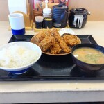 Katsuya Ibaraki Kamisu Ten - 秋の海鮮フライ定食 979円 ♪