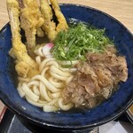 Sukesan Udon Asakawa Ten Honjo Ten - 肉ごぼ天うどん ネギ多め