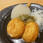 和酒 角打 うえ田舎 - おでん三点盛り680円