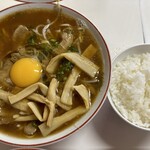 いのたに - 料理写真:肉入り、玉子入り、メンマ入り、大、ご飯（小）