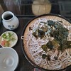 佐々木屋 - 料理写真:ざる蕎麦大盛！ボリューム大です。ツユ入れ、薬味皿、ツユ受け風情有ります。