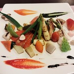 湯元 長静館 - 料理写真:彩菜「群馬の銀光と色々野菜」