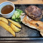 肉屋のハンバーグと炊きたての米 永田精肉店 - 