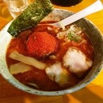 魚雷 - 魚雷辛辛ラーメン（豚骨魚介ベース）750円