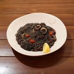 Venetian style squid ink risotto