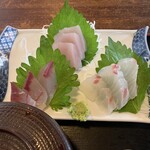 味くらべ - 料理写真:地魚三種盛り