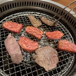 Yakiniku Korean cold noodles Yamanaka Ya Sotoasahikawa Ten - 牛上タン塩、和牛特上カルビ