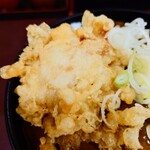 Shinano Oiwake Soba Hatsudai An - トッピングの"鳥から天"。