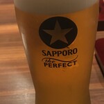 炭火やきとり ゴマメ - 生ビール