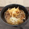 田舎そば 須坂 - 料理写真:かけそば390円、本日の100円天ぷら白えびかき揚げ100円