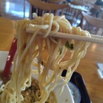 Michi no Eki Nishikawa Gassan Meisui Kan Shop - 博多ラーメンのような麺、山形では珍しいかも