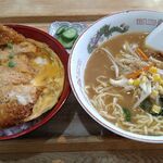 田川屋食堂 - みそらーめんかつ丼セット