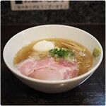 Machida Shiruba Shio Ramen Shinka Machida Ekimae Ten - 鯵煮干し塩そば味玉入り 1150円