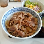 Yoshinoya Ichi Ni Yon Gosen Kashima Ten - 牛丼(並)つゆだく 498円⇨398円、サラダセット 206円 ♪