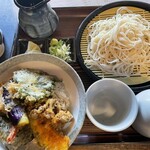 Azumaya Juraku Kamui Ten - ミニ天丼&そば780円(冷)