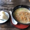 ふじ庵 - おにぎり¥220  とんかつラーメン¥920