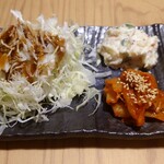 tonkatsu maruya Suidobashi Ten - ポテトサラダ、キムチ