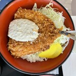 Toyosu Shokudo Ebina Sa-Bisu Eria Kudari Sen - 1枚アジフライ丼　　¥1,480