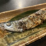 浅草すしや通りのひもの屋 - 秋刀魚塩焼き定食　1155円（税込）